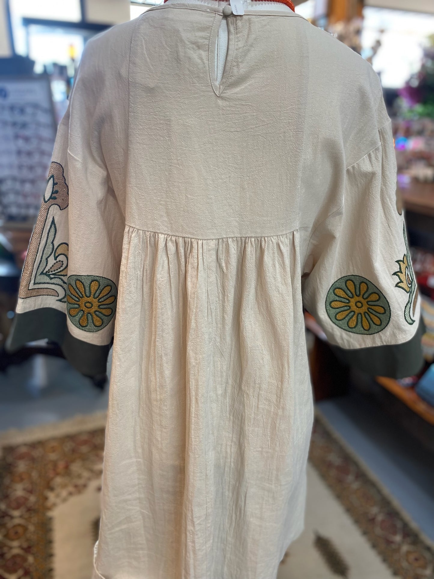 Boho Embroidered Dress